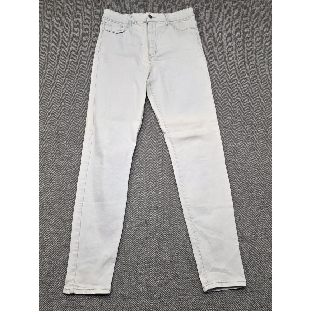 Forever 21 Womens High Rise Skinny Jeans Light Wash Size 30 Slim Fit Denim